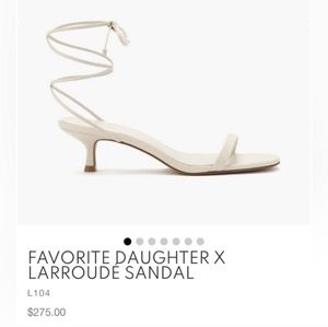 NWT Favorite Daughter x Larroude Sandal